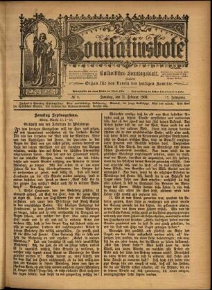 Ausgabe vom Sonntag, den 11. Februar 1900.