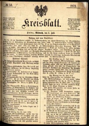 Ausgabe vom Mittwoch, den 03. Juli 1872.