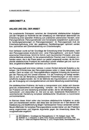 Anlass und Ziel der Arbeit