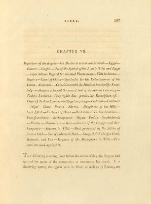 Chapter VII. Departure of the Regent ...