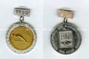 Medaille des Wanderpokals Skispringen des Freien Deutschen Gewerkschaftsbundes (FDGB)