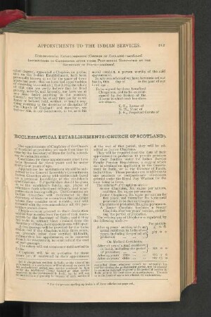 Ecclesiastical Establishments (Church Of Scotland).