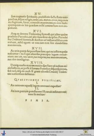 Quaestiones Politicae