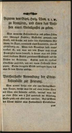 Vortheilhafte Anwendung der Steinkohlenbälle zur Feurung