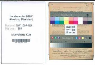 Entnazifizierung Kurt Muenzberg , geb. 21.10.1914 (Kaufmann)