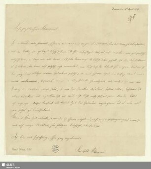 331: Brief von Rudolf, Willmers an Robert Schumann - Mus.Schu.331