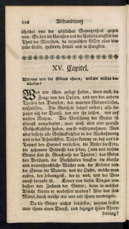 XV. Capitel