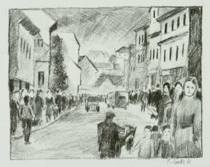 Abendliche Straße