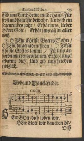 Lob- und Danck-Lieder.