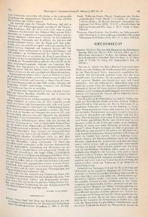 Kirchenrecht