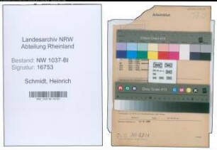 Entnazifizierung Heinrich Schmidt , geb. 05.04.1912 (Zollassistent)