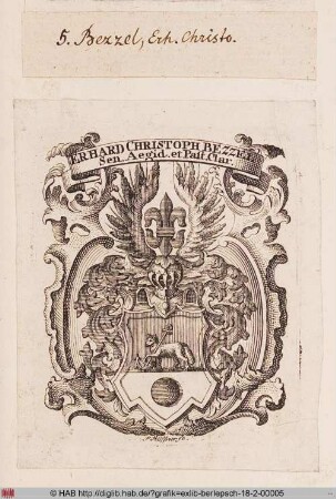 Wappen des Erhard Christoph Bezzel