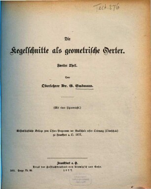 Jahresbericht über die Oberschule (Realschule Erster Ordnung) zu Frankfurt an der Oder : mit welchem zu der öffentlichen Prüfung am ... ehrerbietigst einladet .... 1876/77