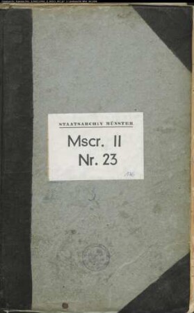 Klöster und Stifte in Westfalen (Urkundenabschriften)
