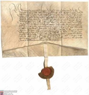 Landgraf Wilhelm [III.] von Hessen, Graf zu Katzenelnbogen, Diez, Ziegenhain und Nidda (Hessenn, Dietz, Cziegenhain, Nidde) verspricht seinem Erbm...