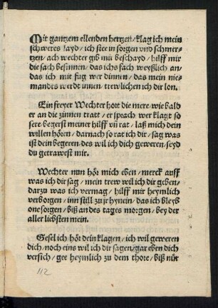 Mit gantzem ellenden hertzen/ klag ich mein || schweres layd/