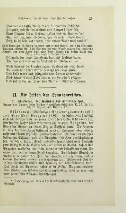 II. Die Zeiten des Frankenreiches