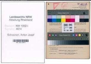 Entnazifizierung Anton Josef Schoenen, geb. 07.05.1904 (Registrator)