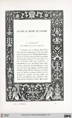 3. Pér. 17.1897: Un don au Musée du Louvre : la collection du comte Isaac de Camondo