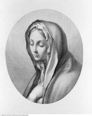 La Reale Galleria di Torino illustrataBand 1.Tafel X.: Die Jungfrau Maria - Volume ITafel X.: Maria Vergine