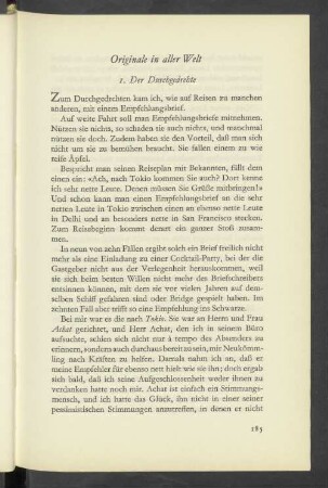 Originale in aller Welt