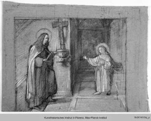 Der Heiligen Theresa von Avila erscheint das Jesuskind