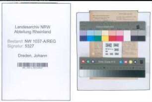 Entnazifizierung Johann Von Dreden , geb. 00.00.0000 ()