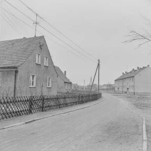 Neusiedlung Räckelwitz : Räckelwitz/Worklecy. Wohnsiedlung. Straßenansicht