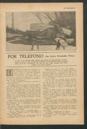 Por telefóno : Dibujo de Dhoy.