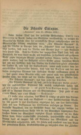 Die Schande Europas.
