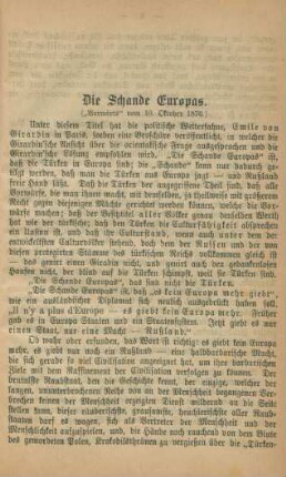 Die Schande Europas.