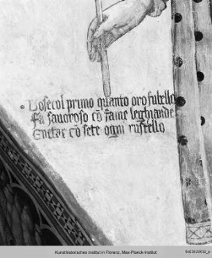 König Janus, 1. König von Latium - Dekoration der Südwand und der südlichen Gewölbezwickel