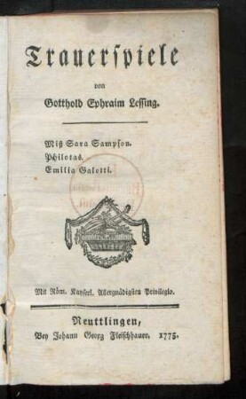 Trauerspiele