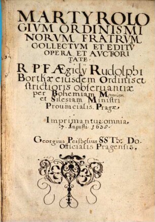 Martyrologium Ordinis Minorum fratrum