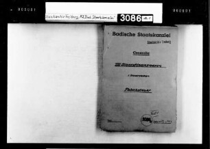 Erhebung der Tabaksteuer in Baden