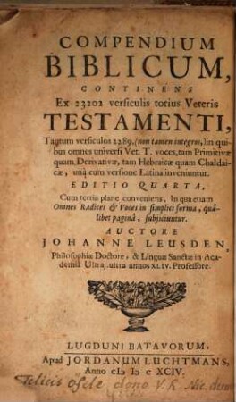 Compendium biblicum