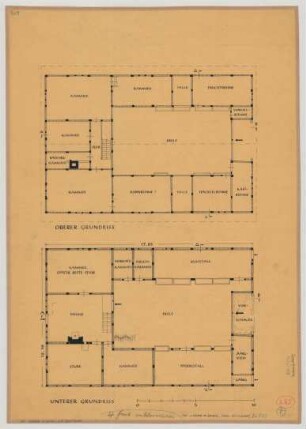 Brackel (Stadt Dortmund): Hof Hidding genannt Segering. Haupthaus (Grundriss)