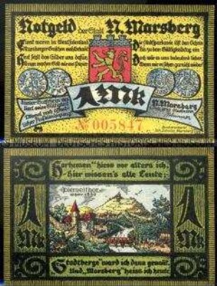 Nieder-Marsberg 1 Mark, Notgeldserie