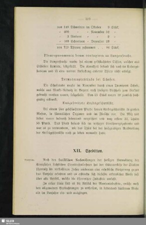 XII. Spedition