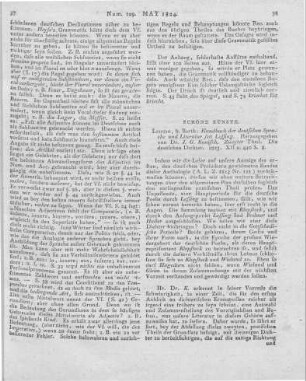 Handbuch der deutschen Sprache und Literatur. T. 2. Die deutschen Dichter. Hrsg. v. D. J. G. Kunisch. Leipzig: Barth 1823