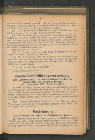 Veränderung der Höhenlage von Pegeln im Tidegebiet der Nordsee.