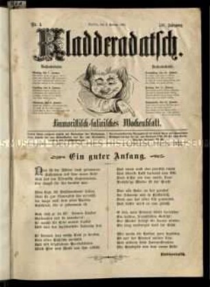 Satirezeitschrift "Kladderadatsch". 54. Jahrgang 1901