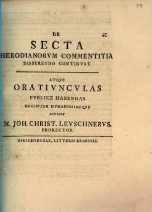 De secta Herodianorum commentit.