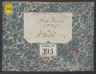 Dixit Dominus, V (4), orch, PWV D33, D-Dur - BSB Mus.ms. 2642 : [heading:] Dixit Dominus. Di Winter.