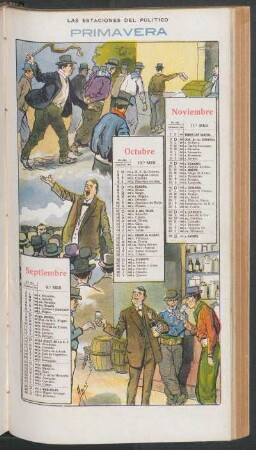 Las estaciones del político - [Calendario]