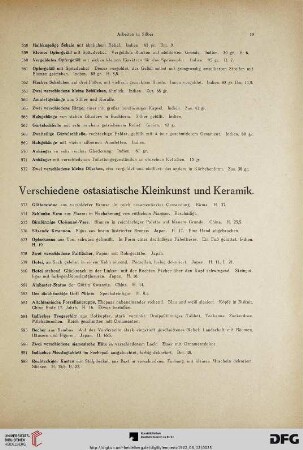 Verschiedene ostasiatische Kleinkunst und Keramik (Nr. 573-701)