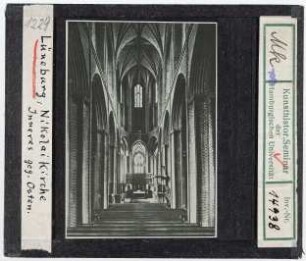 Lüneburg: Nikolaikirche, Inneres nach Osten