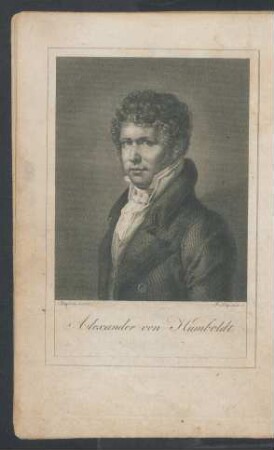 Frontispiz [Tafel: Porträt Alexander von Humboldt.]