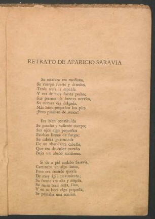 Retrato de Aparicio Saravia