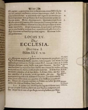 Locus XV. De Ecclesia.
